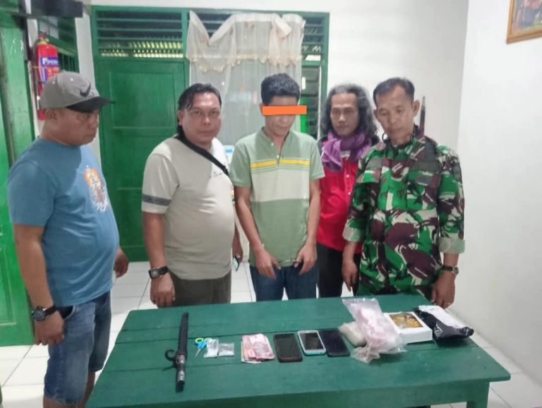 Unit Intel Kodim 0212/Tapsel Ringkus Pengedar Narkoba di Batahan