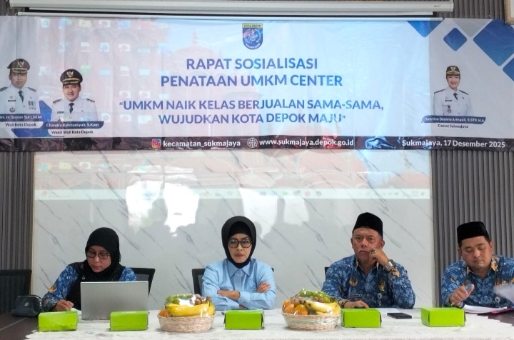 Menuju UMKM Naik Kelas, Sukmajaya Perkuat Penataan UMKM Center