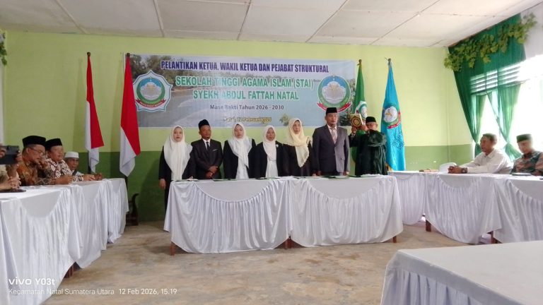 Ketum YPPBM Lantik Ketua, Wakil Ketua dan Pejabat Struktural STAI Syekh Abdul Fattah Natal
