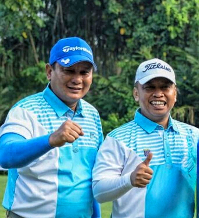 Calon Ketua Persatuan Golf Indonesia (PGI) Kota Depok 2026, H. Hamzah bersama Walikota Depok - Supian Suri.