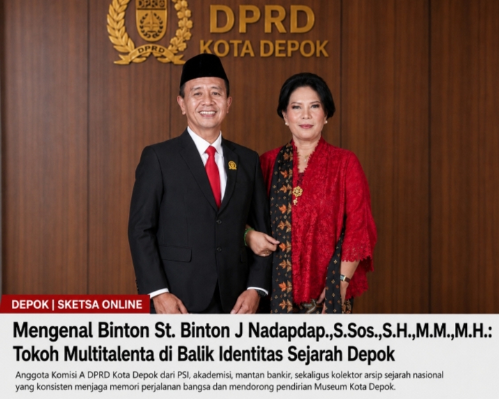 Ketua DPD PSI Kota Depok sekaligus Anggota Komisi A DPRD Kota Depok, St. Binton J Nadapdap., S.Sos., S.H., M.M., M.H.