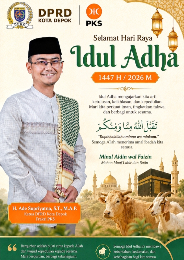 Ketua DPRD Kota Depok dari Fraksi PKS, H. Ade Supriyatna, S.T., M.A.P.